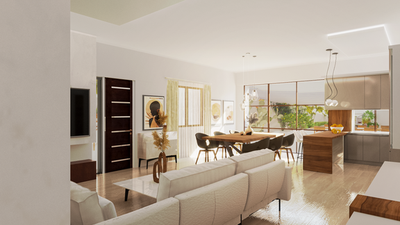 Living room and Service