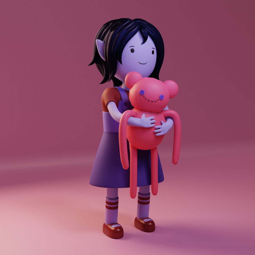 073/365 Sculptember Day 11 - Marceline as a kid - Adventure Time