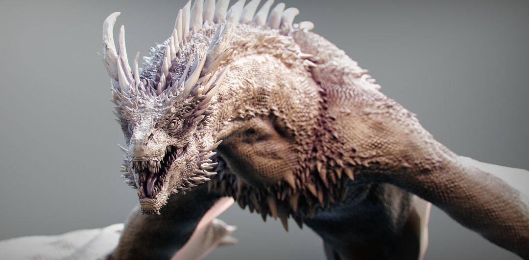 Dragon Concept Model. Bust-up model