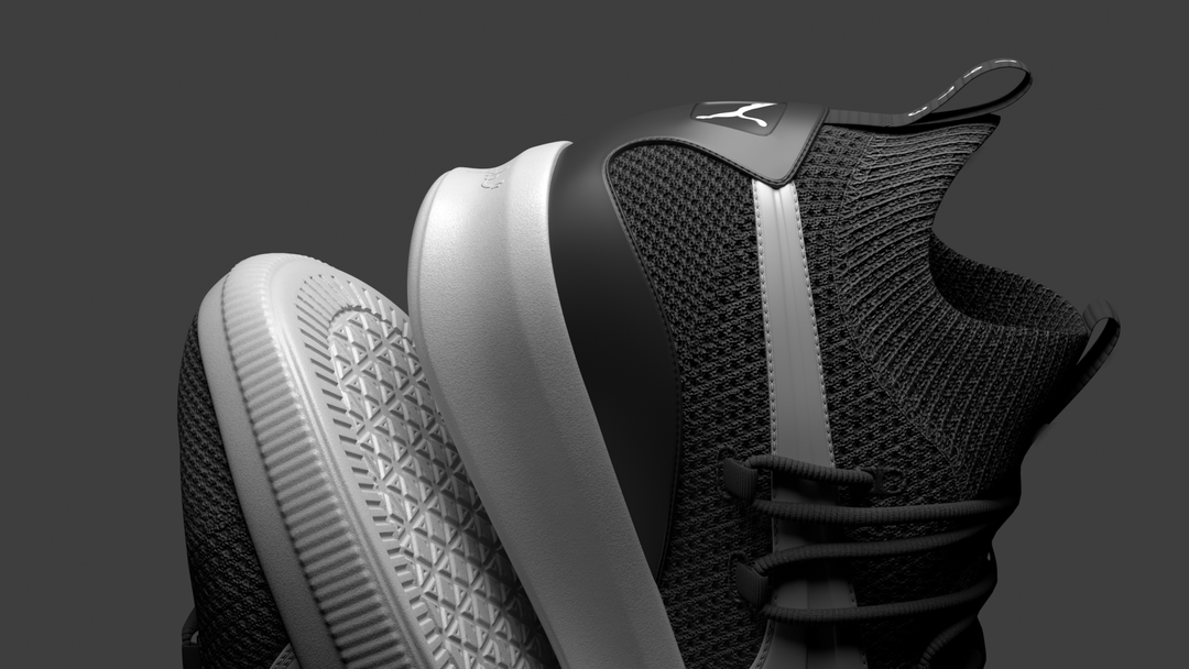Clyde Court Core | 3D Retail Footwear CGIs