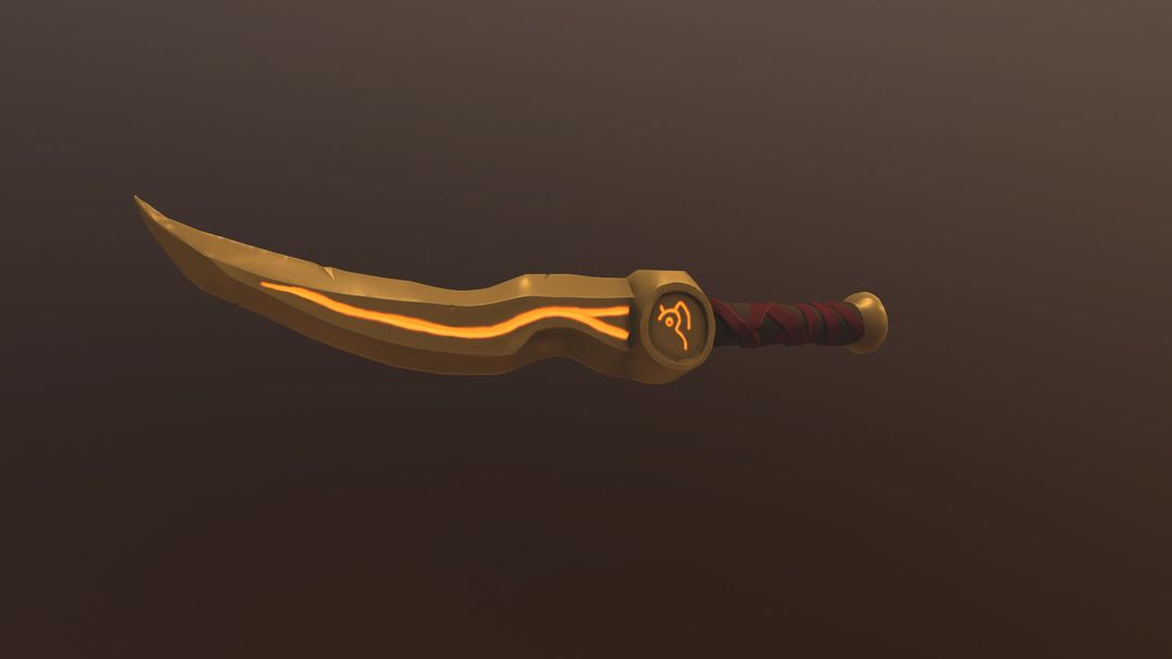 Golden Arcane Dagger