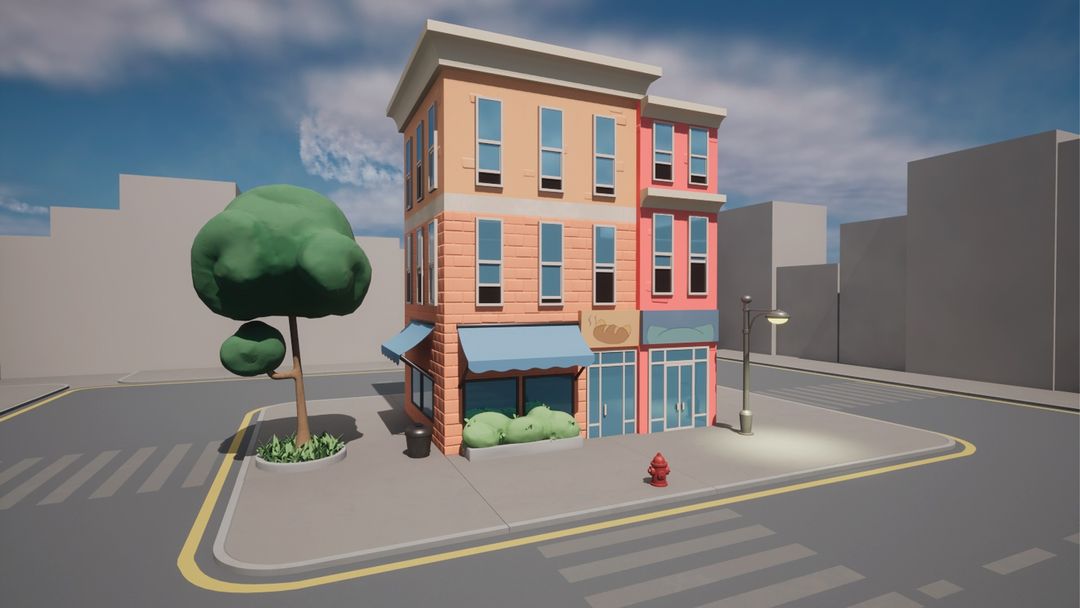 Modular Buildings Stylized