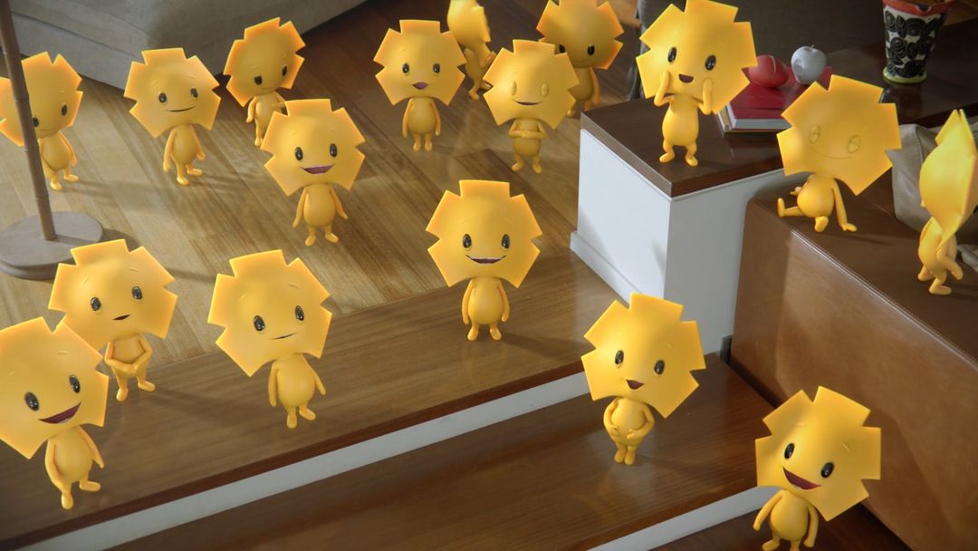 character rig for comerical - Yellows Party