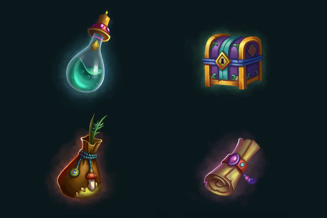 Props for the alchemist | 2D Game Props