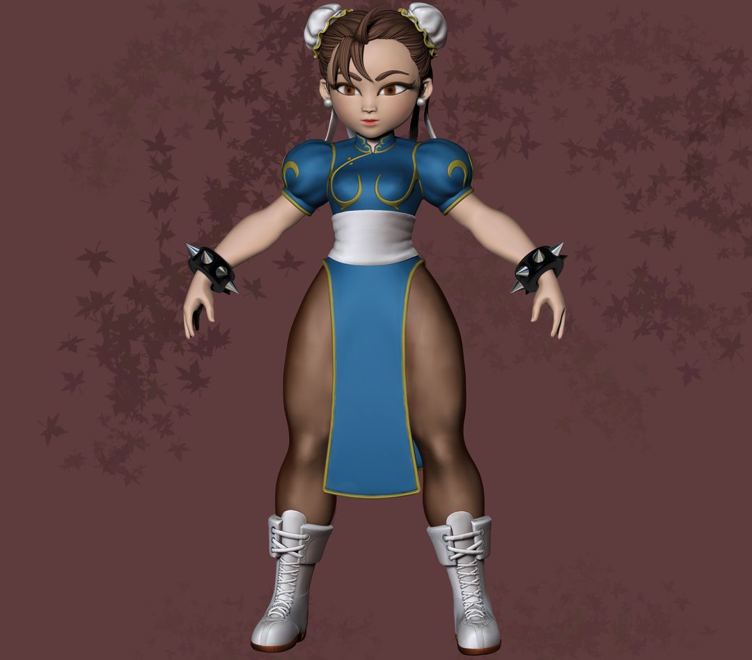 Chun Li fan art for games