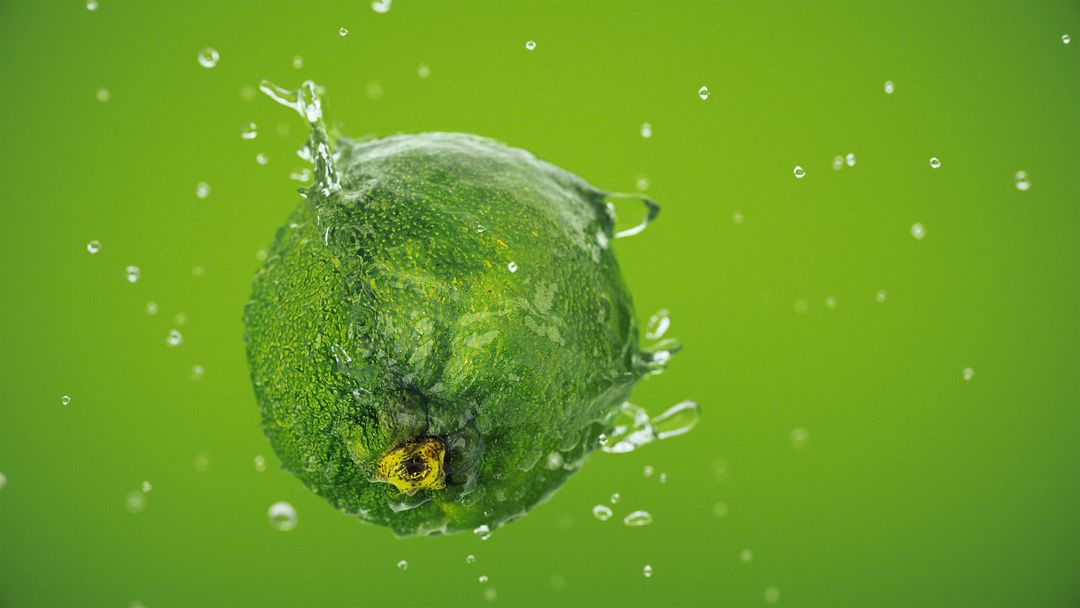 Summer Fruits into the water splash