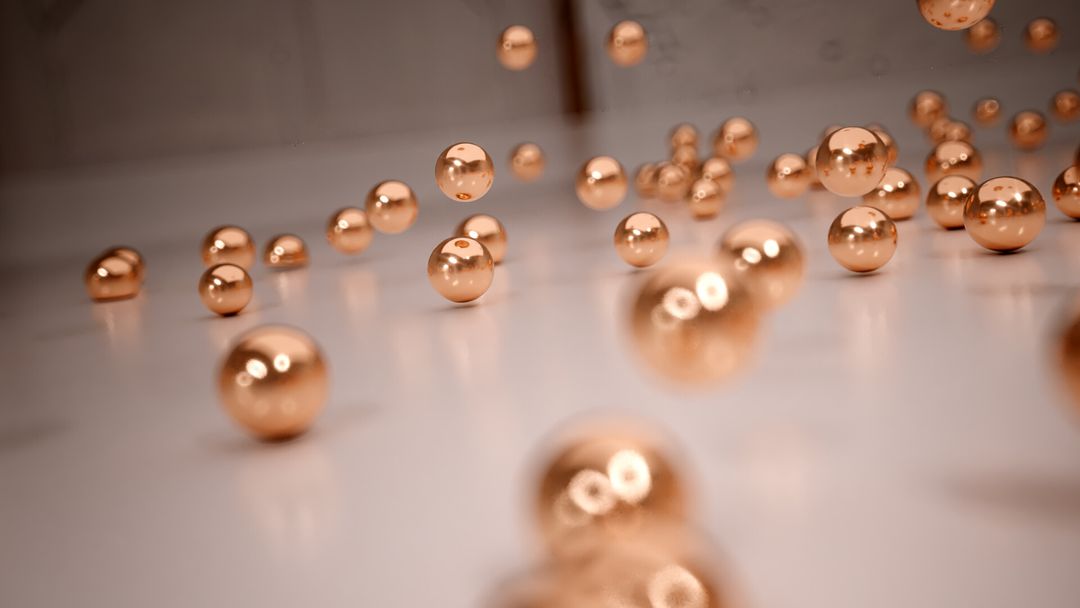 Cinematic sphere hit in slow motion