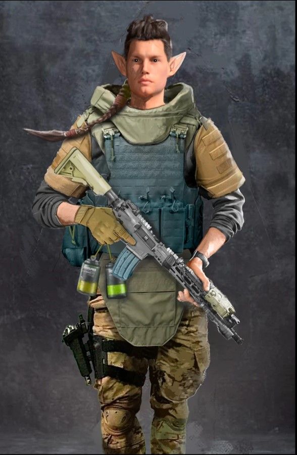 Concept Art - Urban Fantasy Military Post Apocalypse RPG World | 2D Character Concept Art