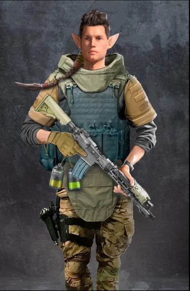 Concept Art - Urban Fantasy Military Post Apocalypse RPG World | 2D Character Concept Art