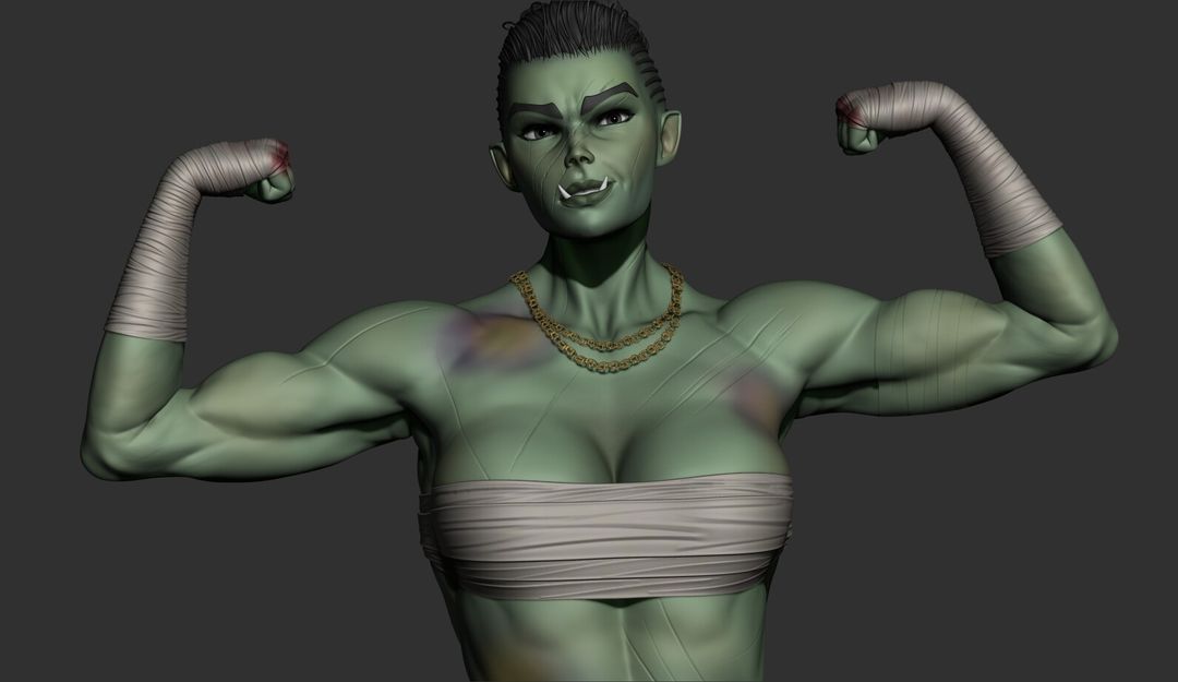 Banzyre - Half Orc Barbarian