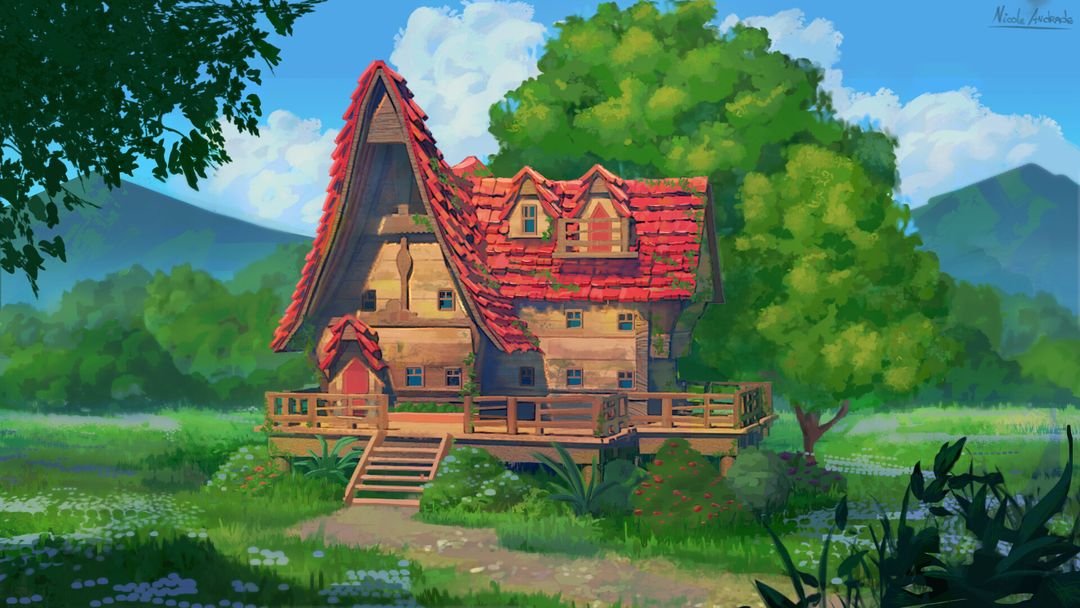 Red wood house