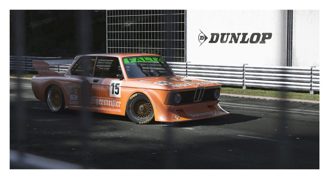 BMW 320i Group 5 Jagermeister B&W