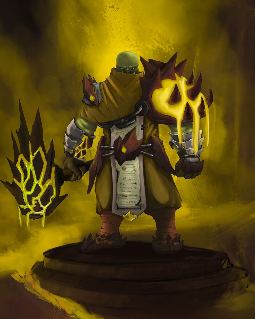 Fire monk Orc