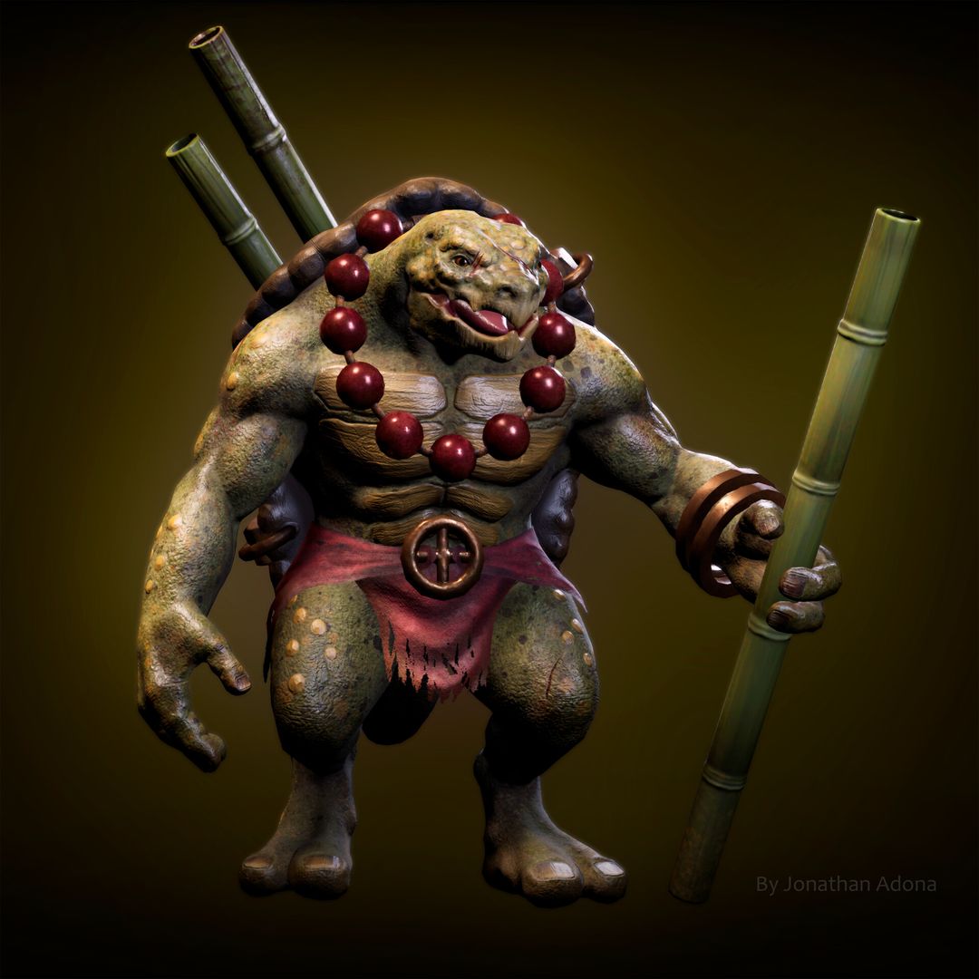 Monk Turtle - Game Ready