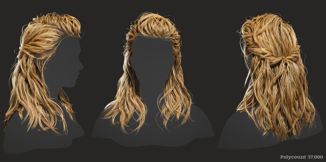 Hairstyle practice by Santiago P.