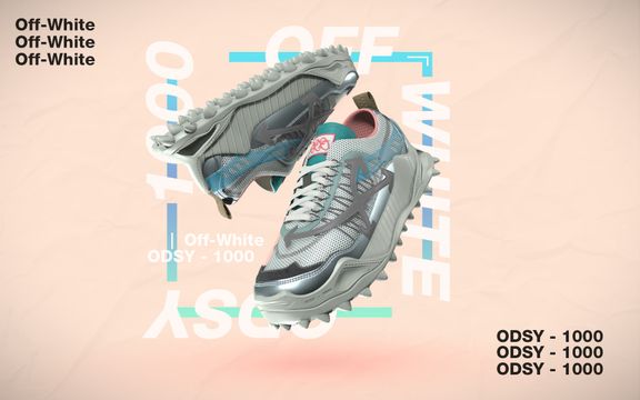 Off-White ODSY 1000 | 3D Retail Footwear CGIs