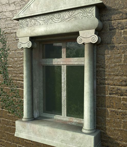 Old Greek Style Window