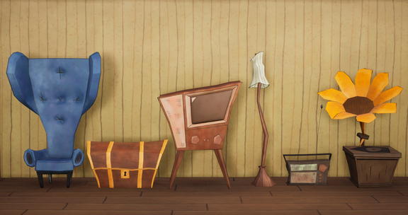 Stylized Furniture Game Props