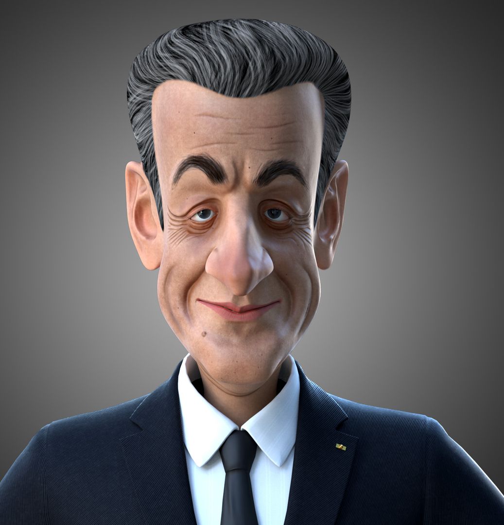 Nicolas Sarcozy caricature