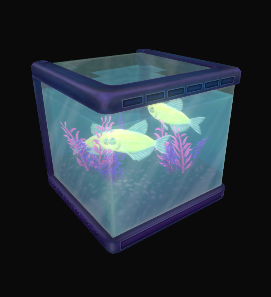 3D Handpainted Fish Tank