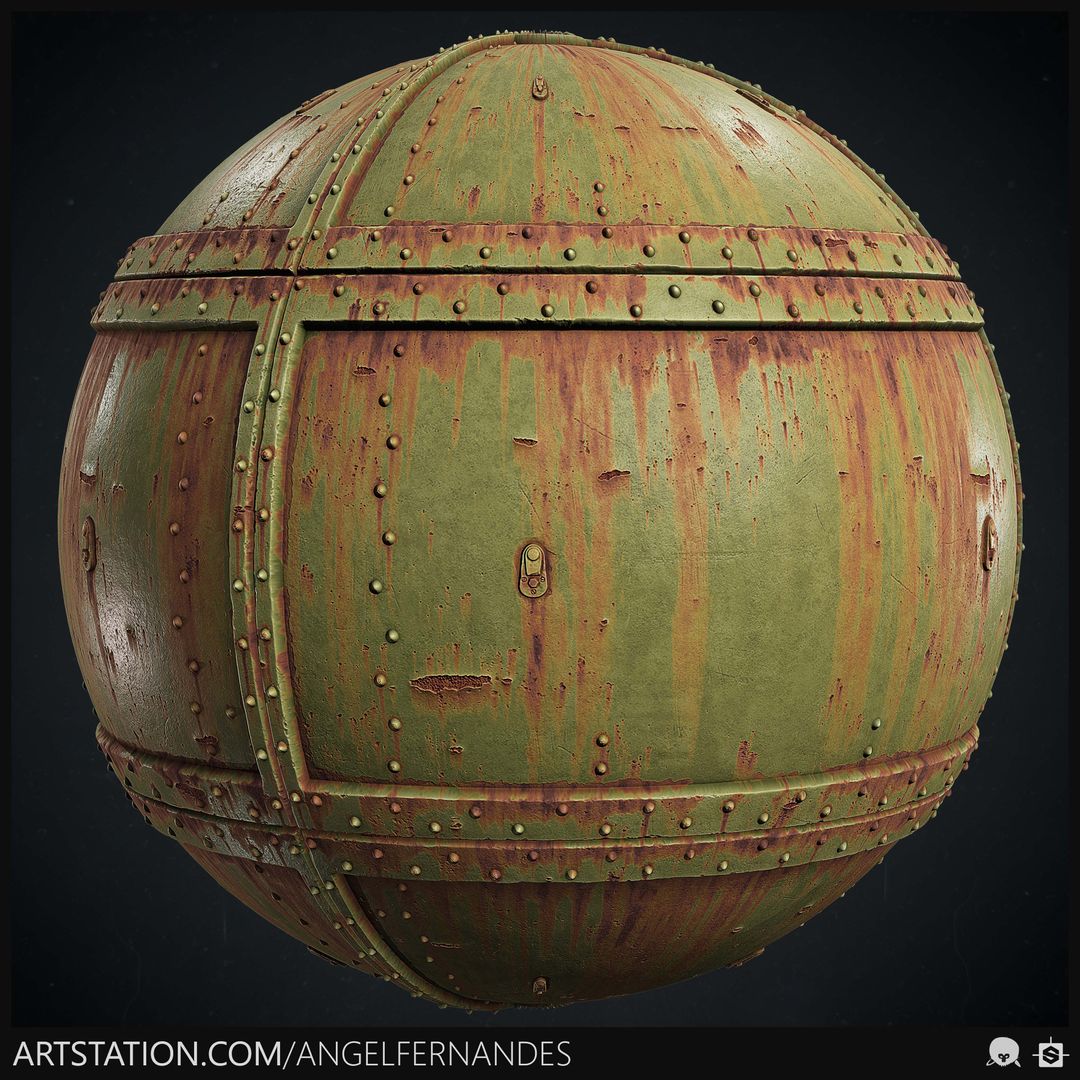 Rusty Metal Material - Substance Designer