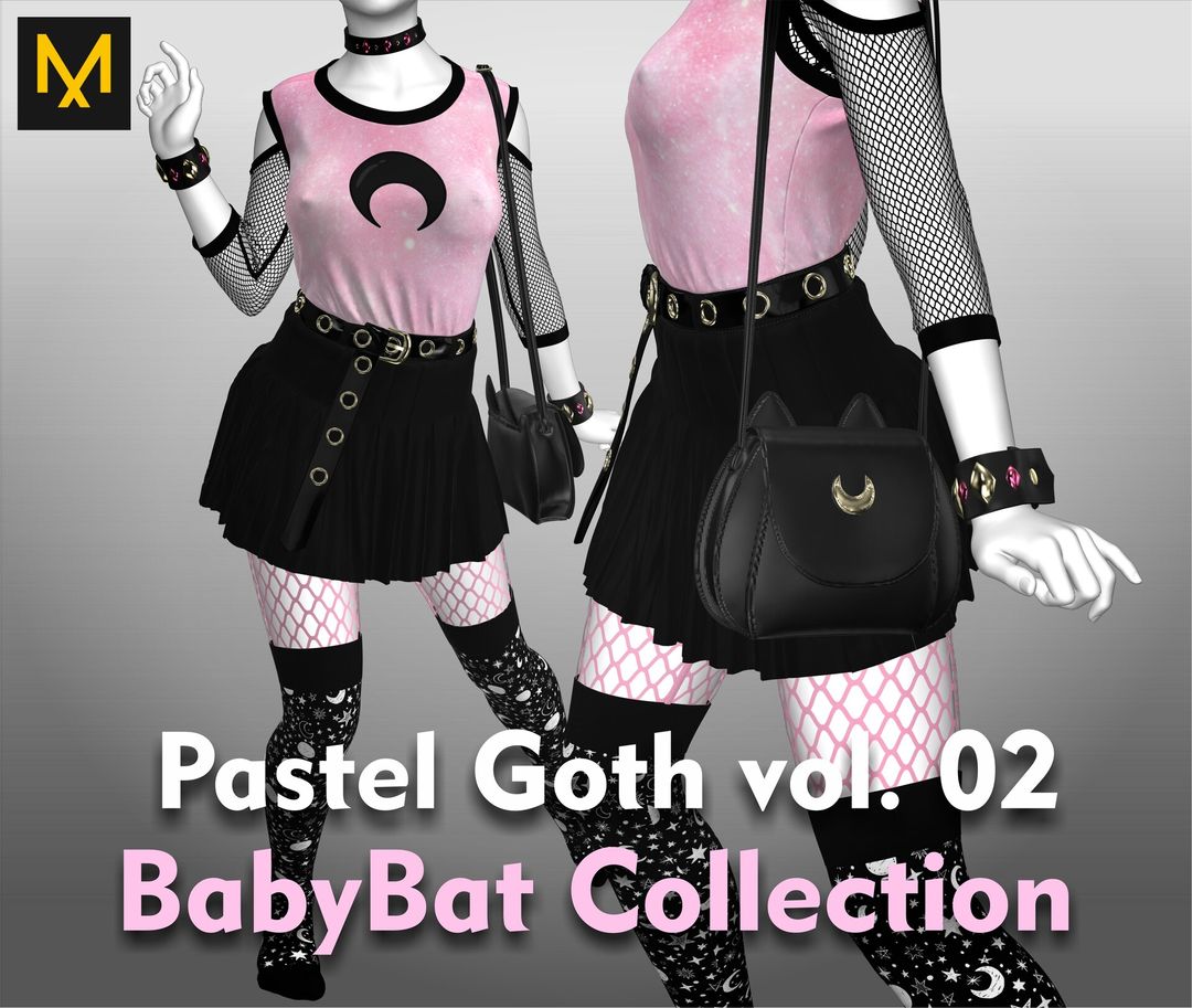 Pastel Goth Outfit vol.02 - BabyBat Collection by Belén C.