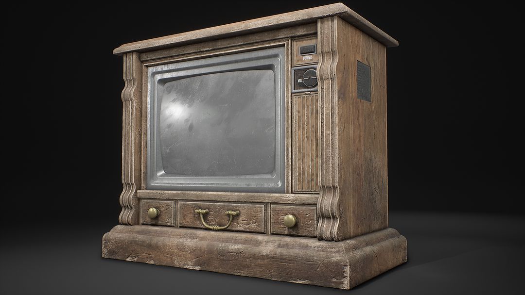 Old CRT TV - UE4