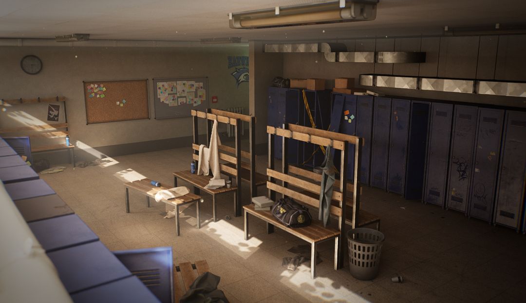 High School Locker Room