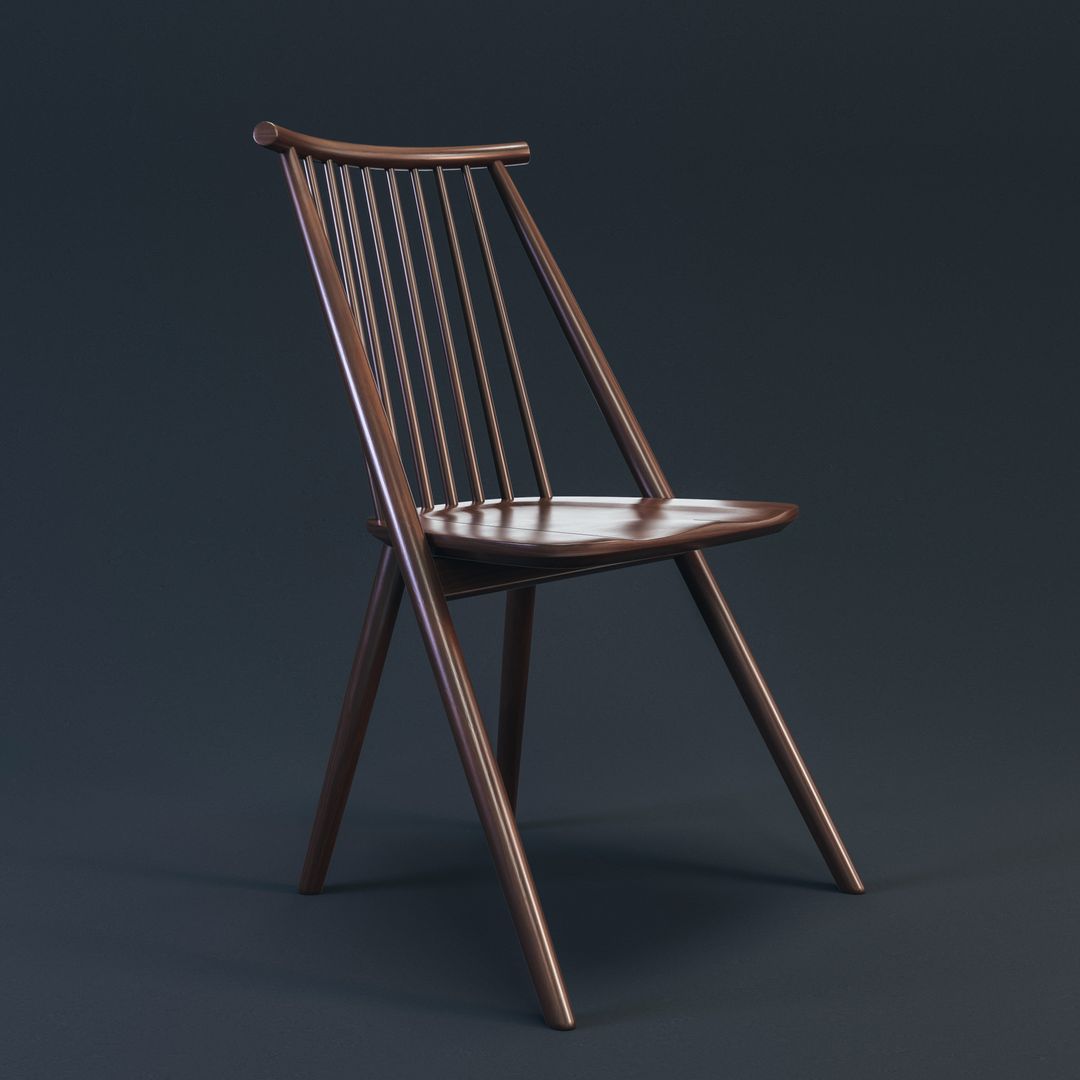 Wallnut chair by Danillo F.