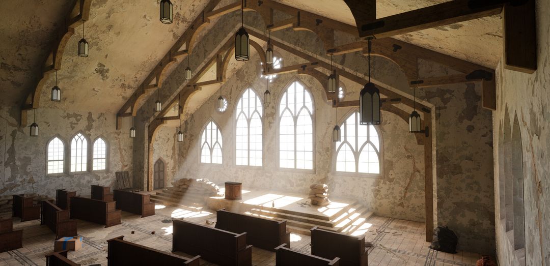 Apocalyptic church UE5