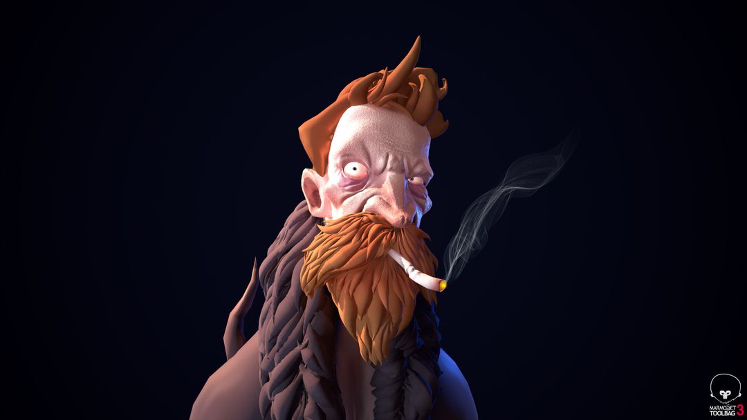 Old Smoker by Mina Mourad A.