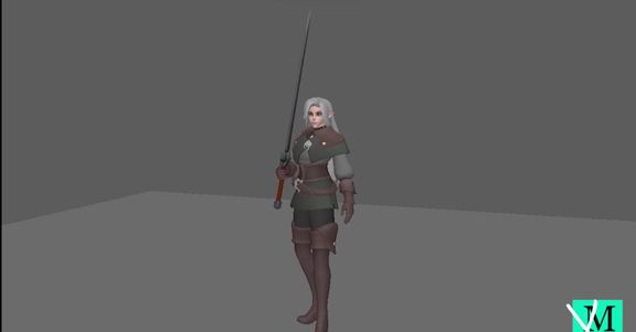 Cycles Animation - With Azri (3D Model for games)