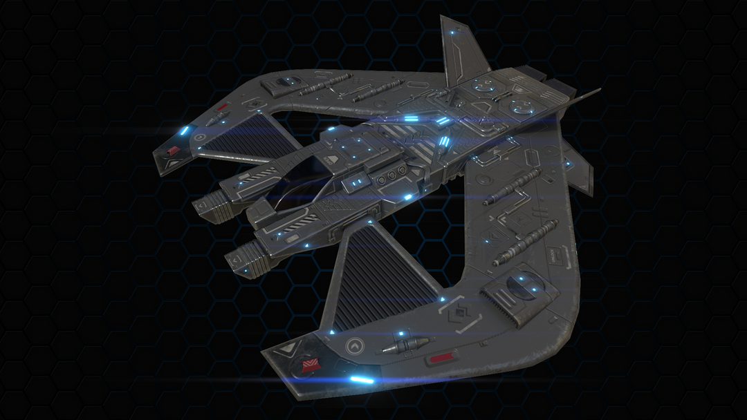Fighter Class Spaceship 3D Model For "Space Born 2" Indy Game Project
