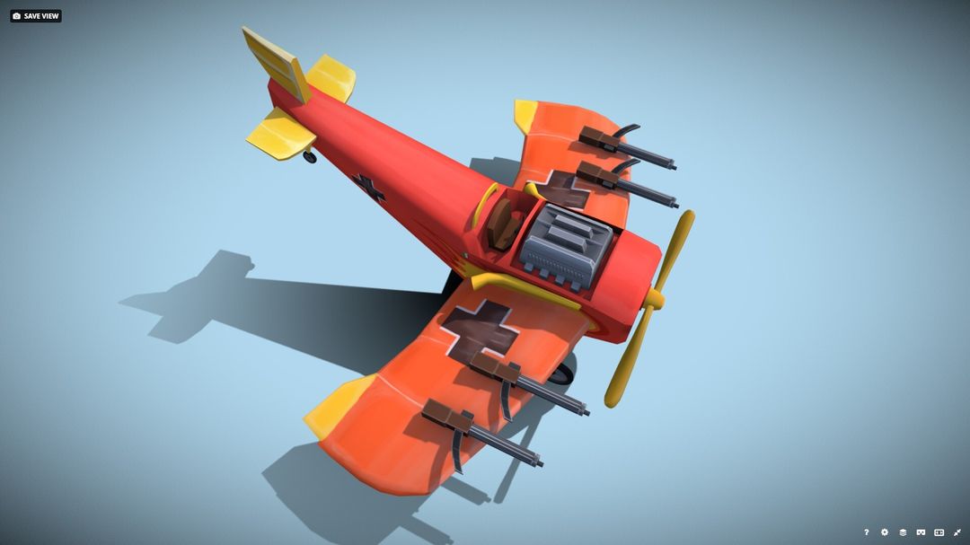 Stylized WW1 Plane by Gregori G.