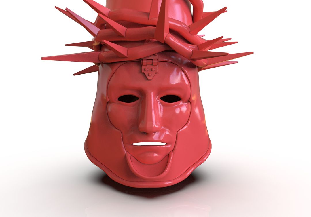 Blashphemous Helmet Stoic Mask