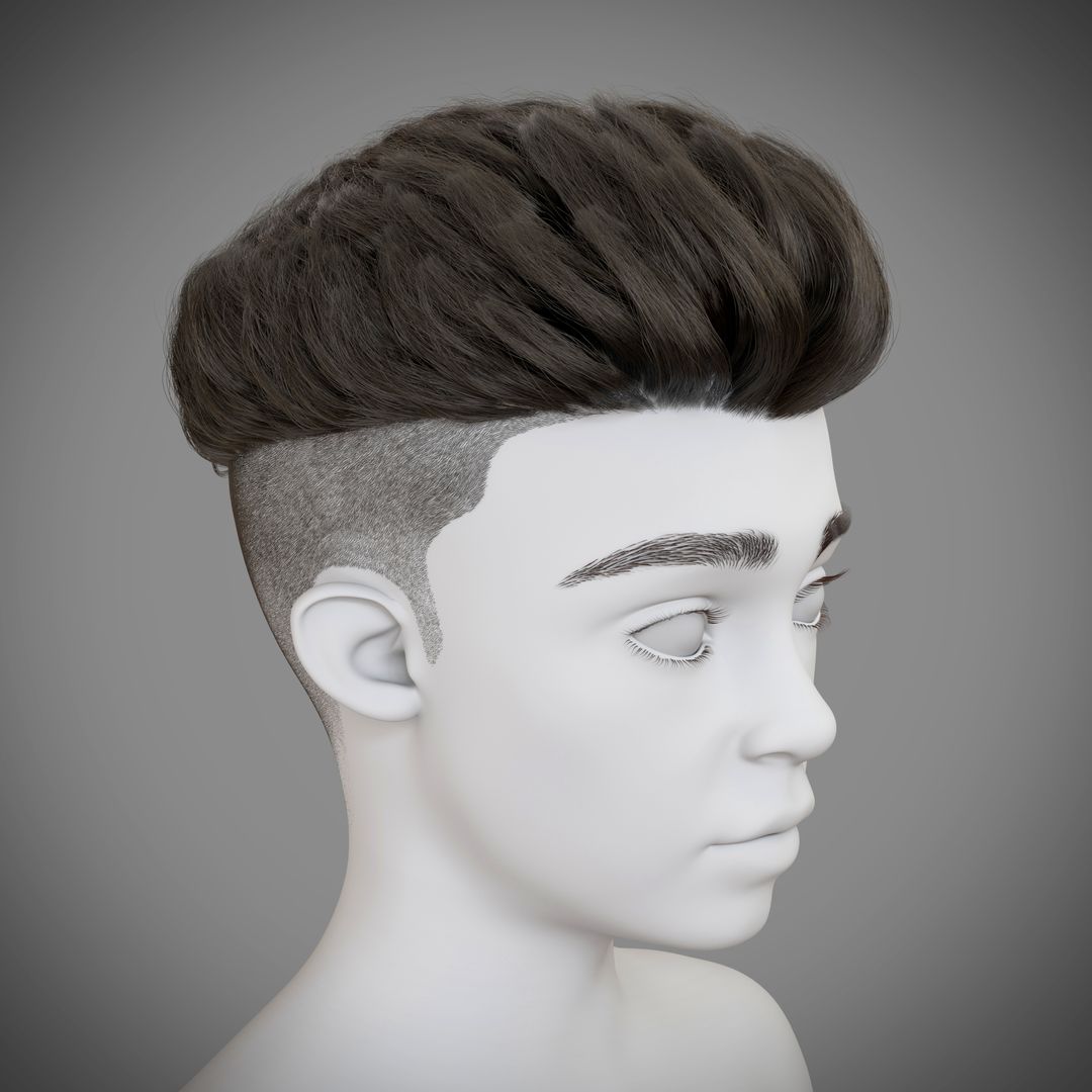 Haircut for the cartoon character