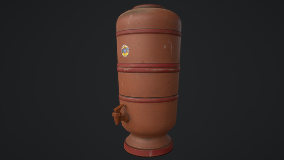 Brazilian Clay filter - PBR Asset Low-poly 3D model