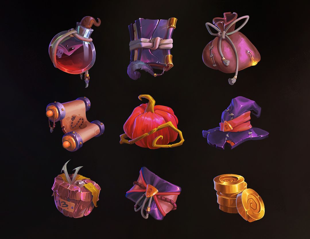 Witch props | 2D Game Props