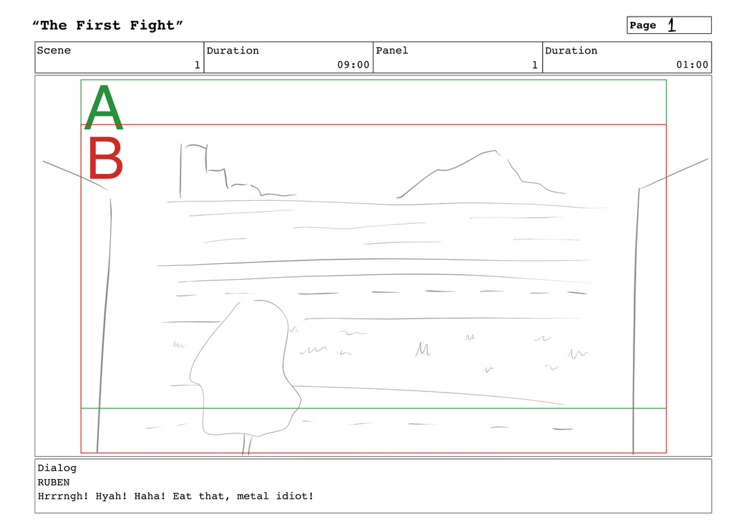 Ruben Hösen and Annie Mei Storyboard