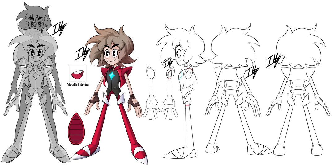 Ruben Hösen, Annie Mei, and Robot Soldier Design Sheets