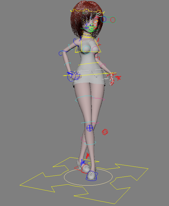 Character rigging by Jose R.