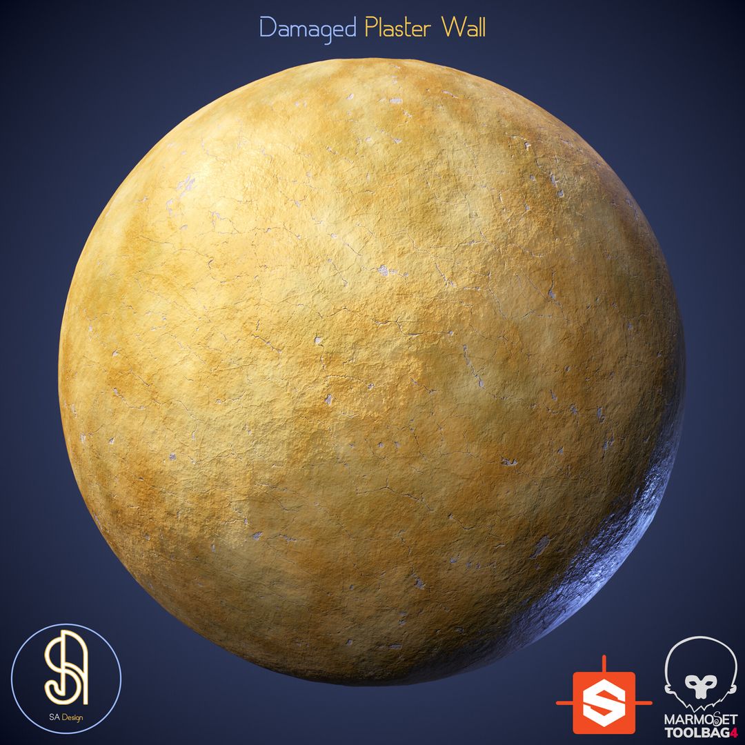 Damaged Plaster Wall Material