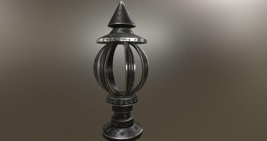 In-game Ready Lantern Skeleton