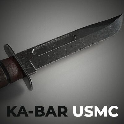 Combat Knife - USMC Ka-Bar by Allan P.