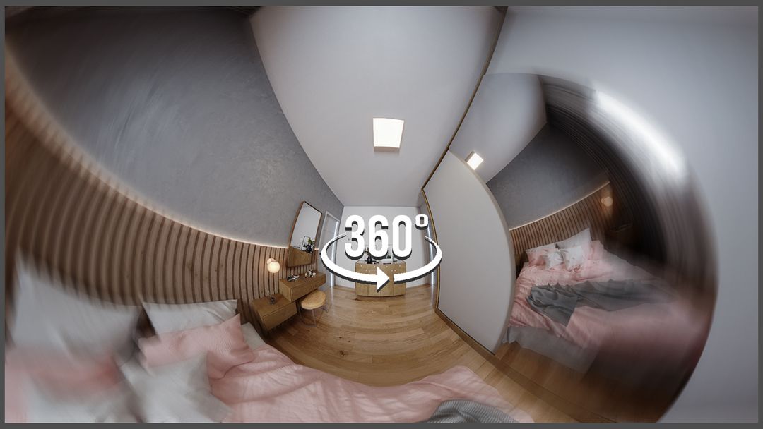 360º Render / Small Bedroom / 4K