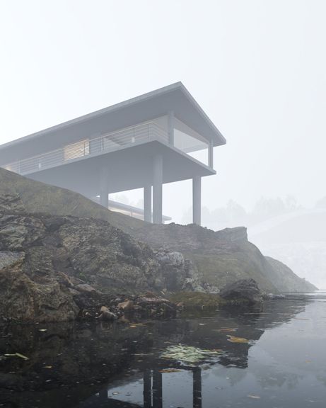 CGI - Fog Cliff + Corona Animation