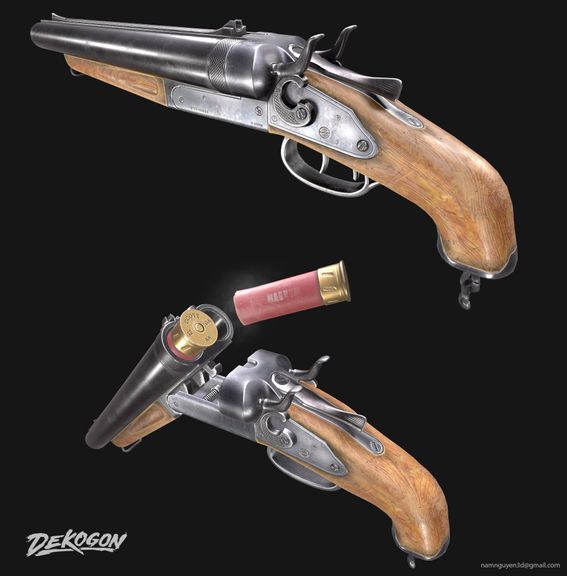 Double Barrel Shotgun | 3D Weapons Modelling
