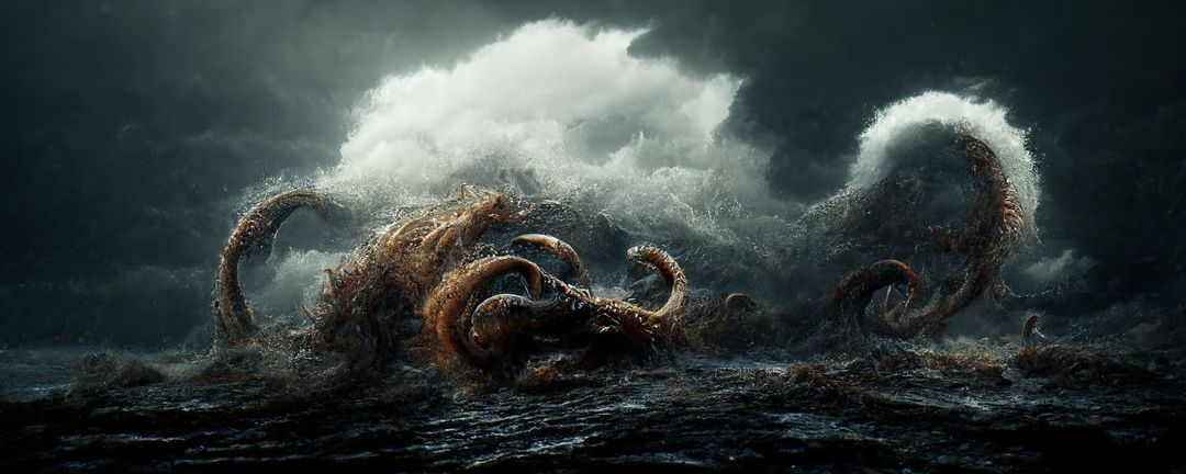 The Kraken - Stormy Sea by Fellipe B.