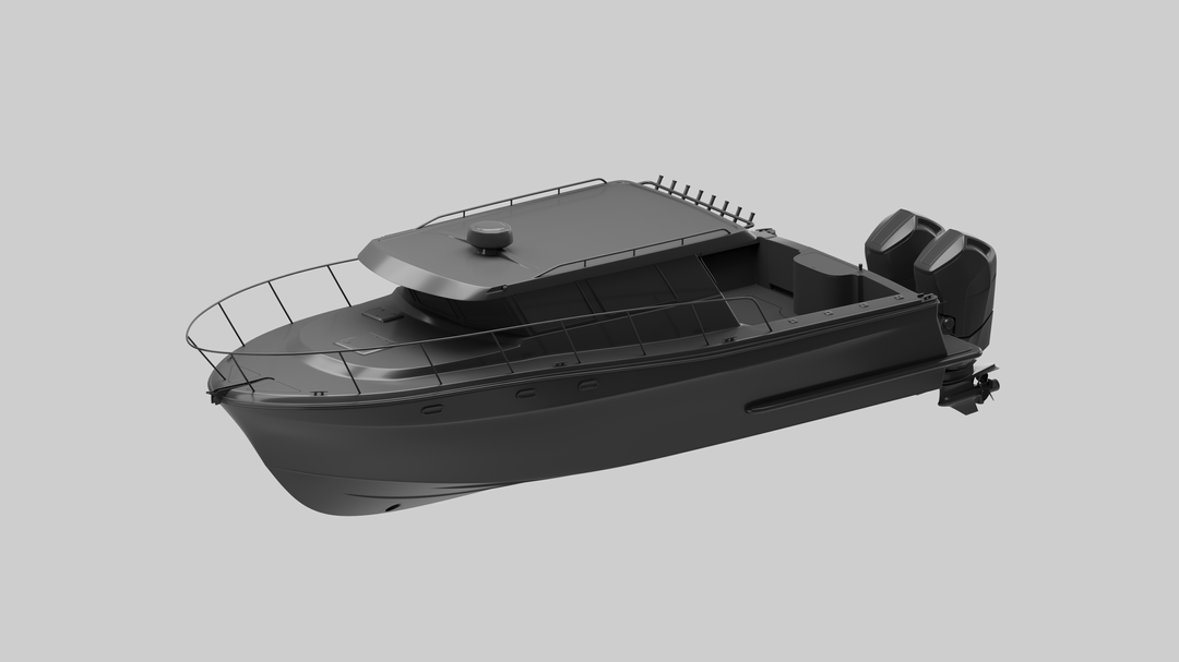 Fishing Yacht 3D Modeling by Victor Octavio C.