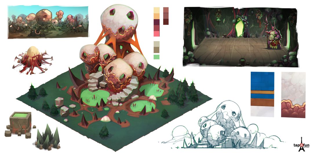 Age of explorer project , researches on buildings design